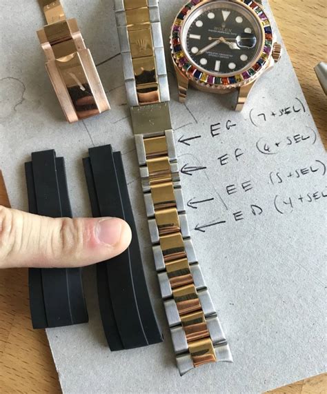 how to adjust rolex oyster bracelet clasp|rolex oysterflex strap size chart.